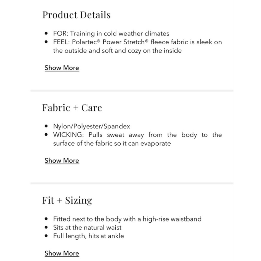 Athleta | Altitude Polartec® Stash High Rise Power Stretch Tight | Black | M - Picture 13 of 14